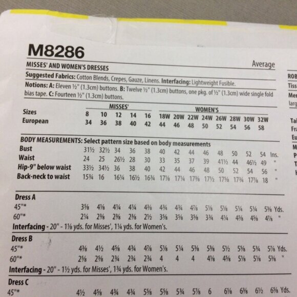 Mccalls 8286  Tie Front Shirtdress Dress Pattern Uncut Sz 18W-24W - Picture 6 of 11